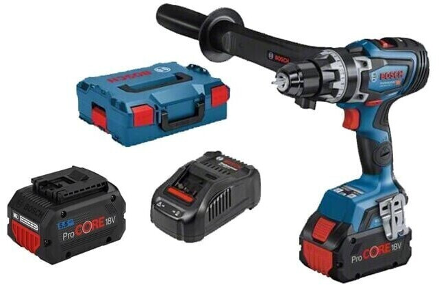 Bosch GSR 18V-150 C Professional (2x 5,5 Ah + L-Boxx + chargeur)