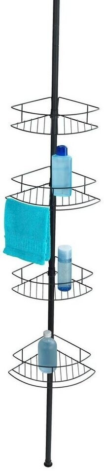 Wenko Telescope Corner Shelf Dolcedo stainless steel Black (24568100)