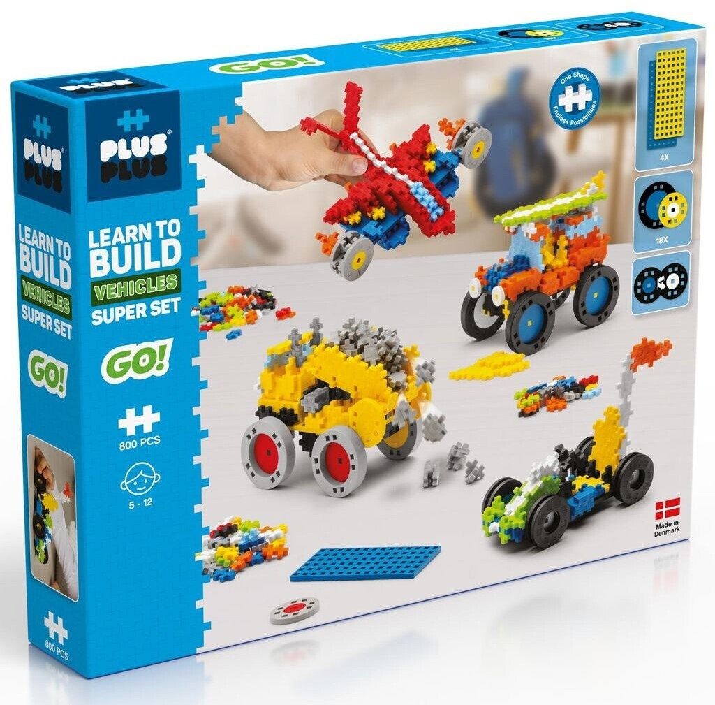 Plus-Plus Learn to Build Vehicles 800pcs.