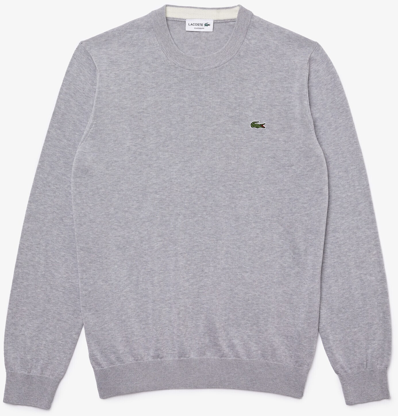Lacoste crew hotsell neck sweatshirt grey
