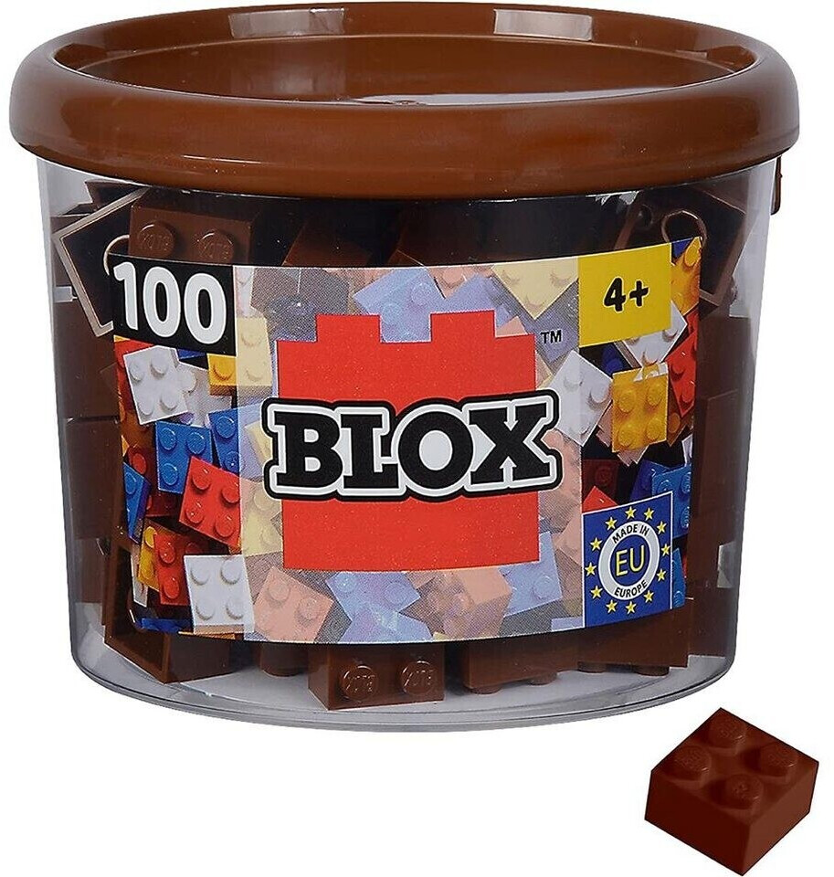 Simba Blox 500 Mattoncini Da Costruzione Blu - Set XXL Compatibile, Per Bambini 3+