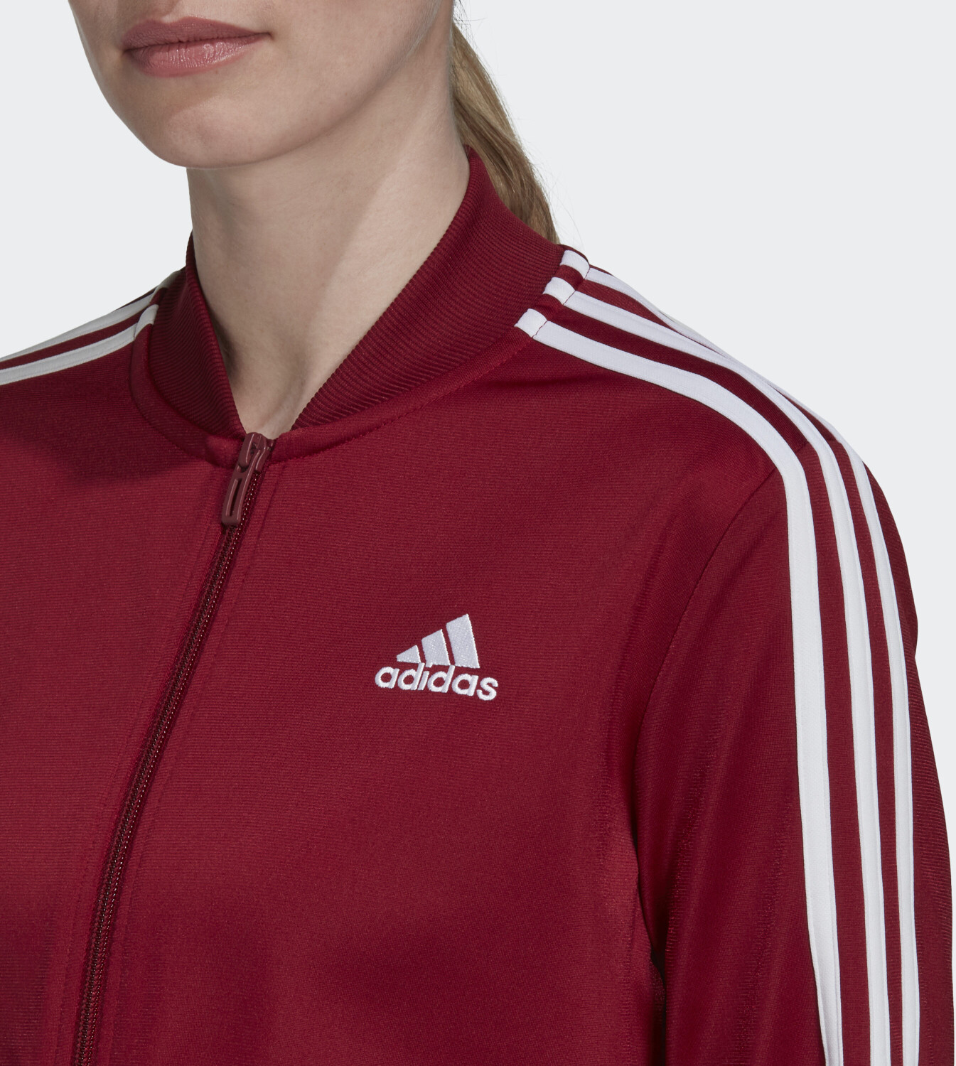 Adidas Essentials 3-Stripes Tracksuit Women legend ink/collegiate burgundy  ab 45,59 € | Preisvergleich bei