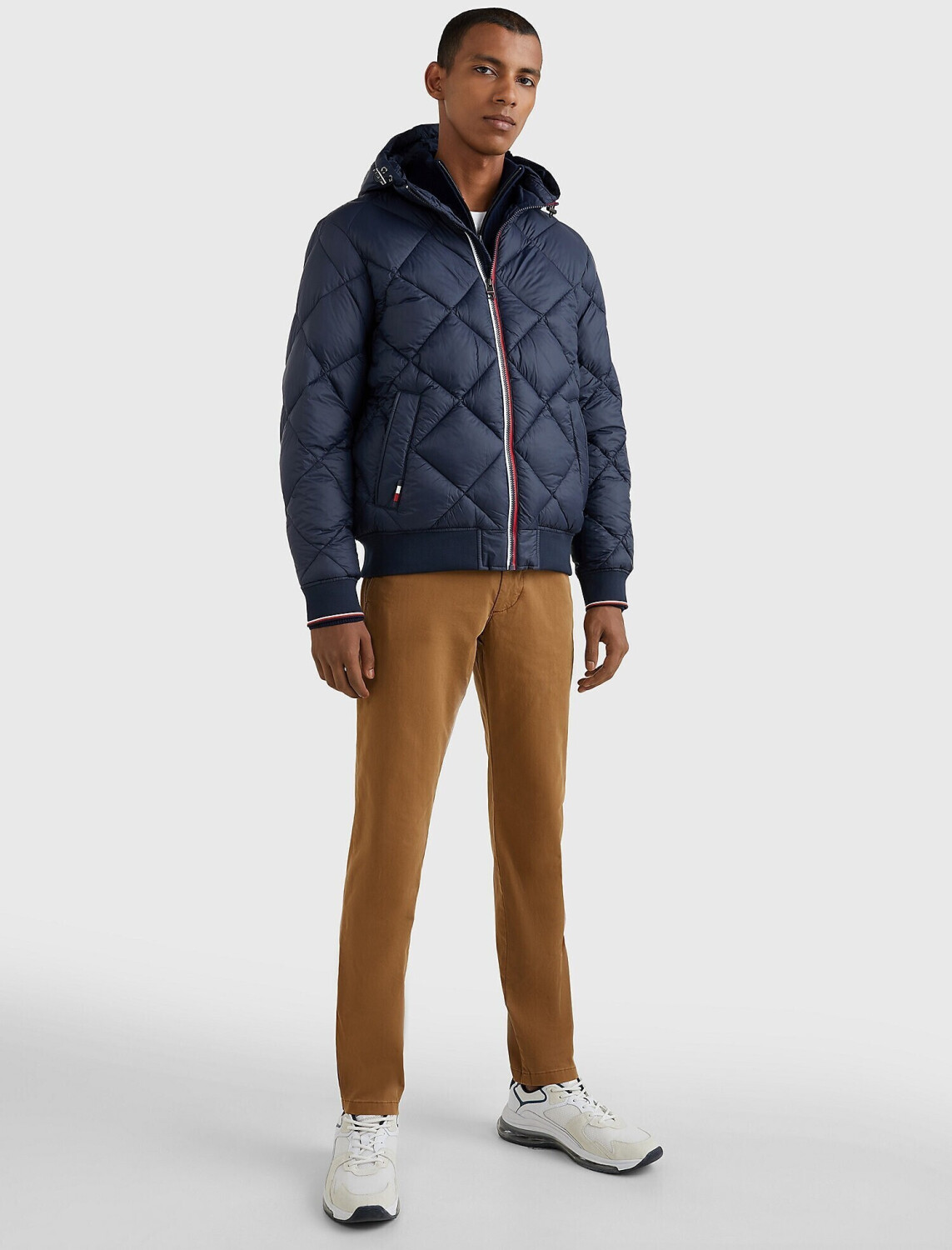 Diamond quilted hooded jacket Clearance