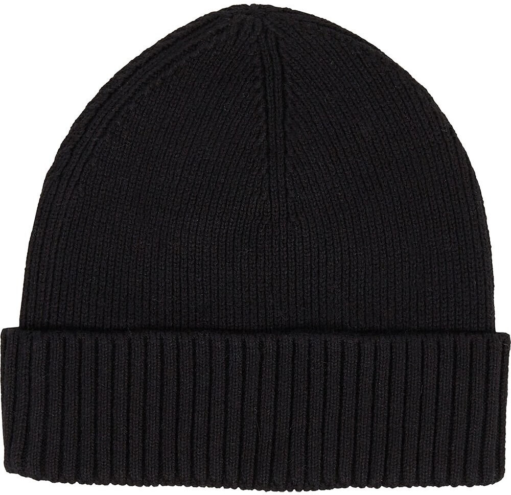 Tommy Hilfiger Essential Flag Rib-Knit Beanie (AM0AM10337) black 