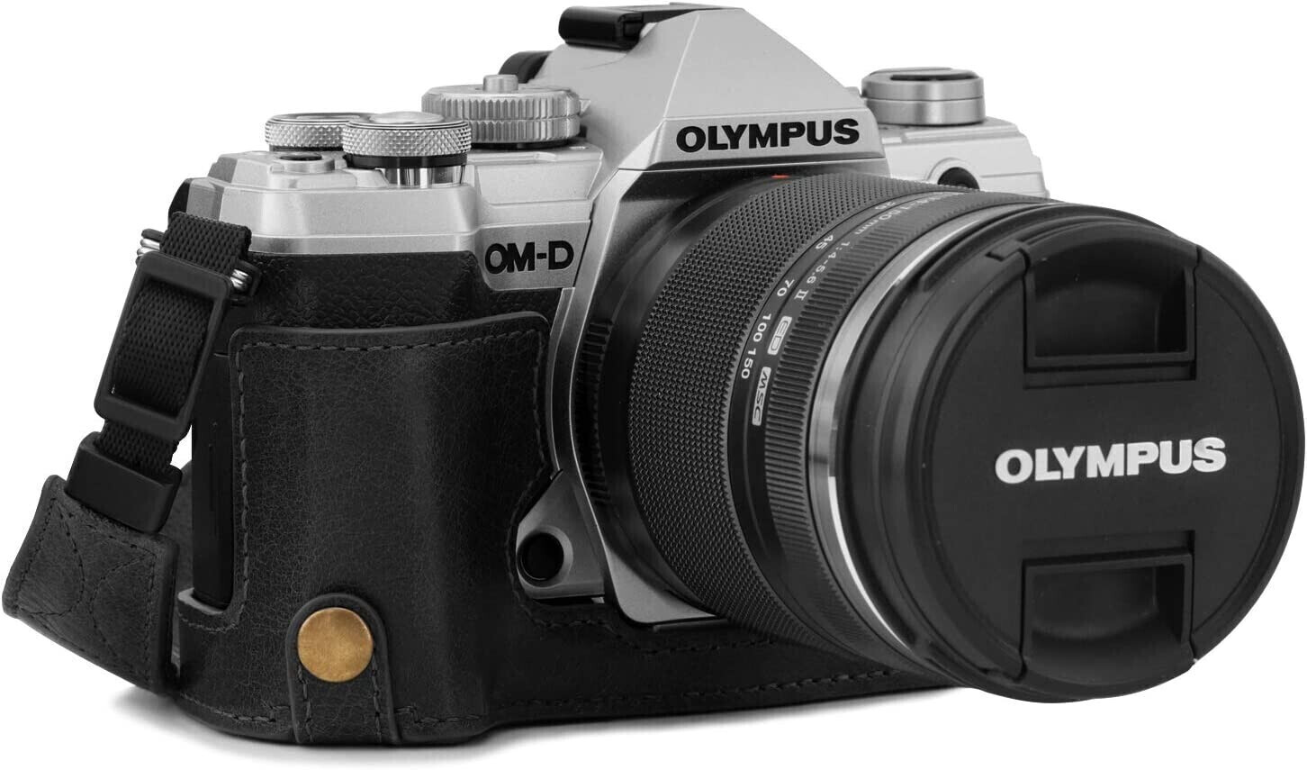 MegaGear Ever Ready Halfcase + Carrying Case for Olympus OM-D E-M5 Mark III Black