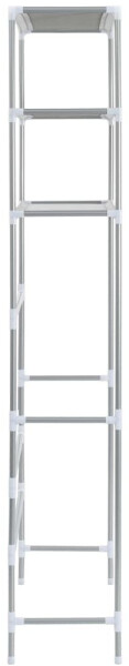 vidaXL Waschmaschinen-Regal 69×28×169cm (282465) silber, Bild 5