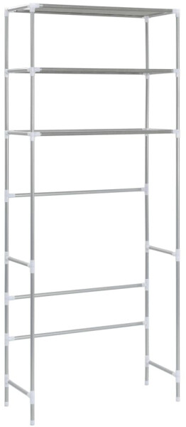 vidaXL Waschmaschinen-Regal 69×28×169cm (282465) silber, Bild 6