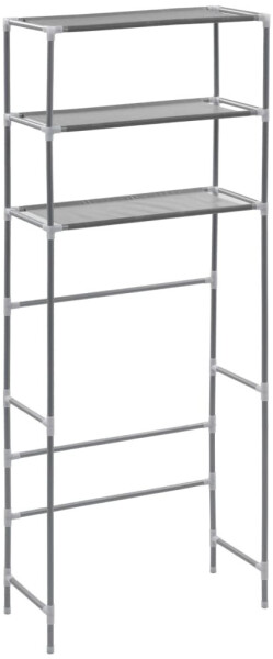 vidaXL Waschmaschinen-Regal 69×28×169cm (282465) silber, Bild 8