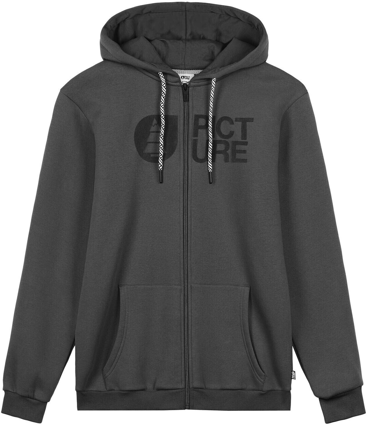 Picture Basement Flock Zip Hoodie black