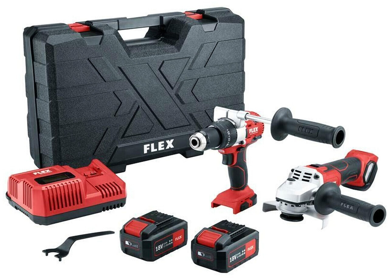 Flex-Tools Akku-Combo-Kit (PD 2G 18.0-EC FS55 + L 125 18.0-EC) a € 320,65  (oggi)