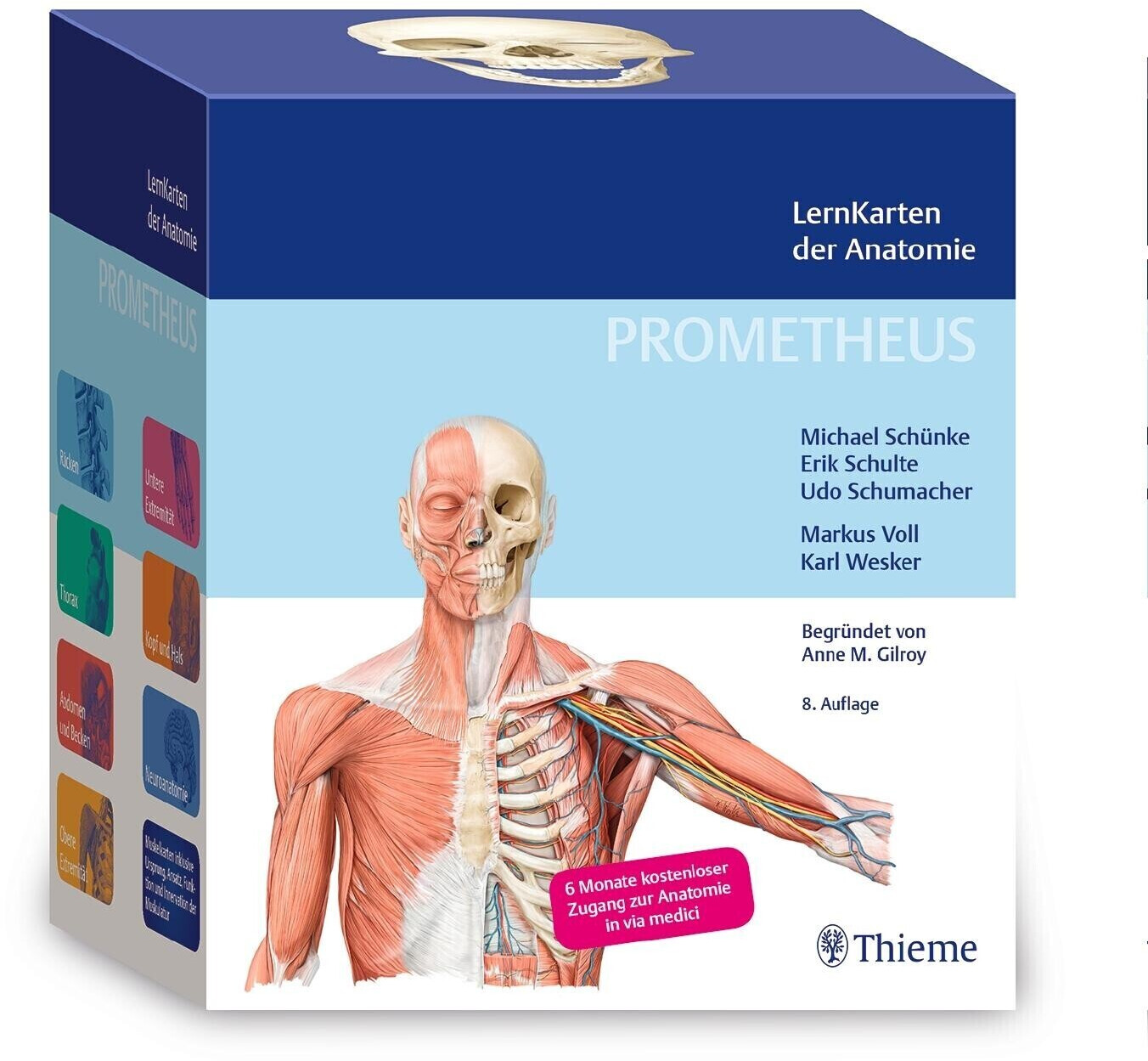 PROMETHEUS LernKarten der Anatomie 2022 (Erik Schulte, Udo Schumacher, Michael Schünke)