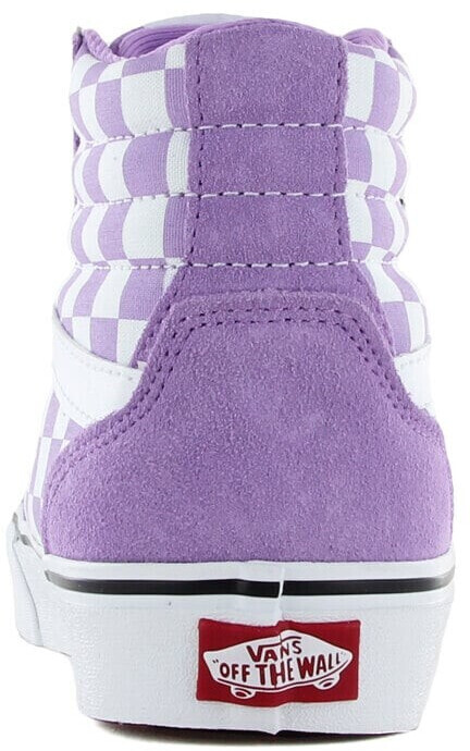 Lavender and white checkered vans hot sale