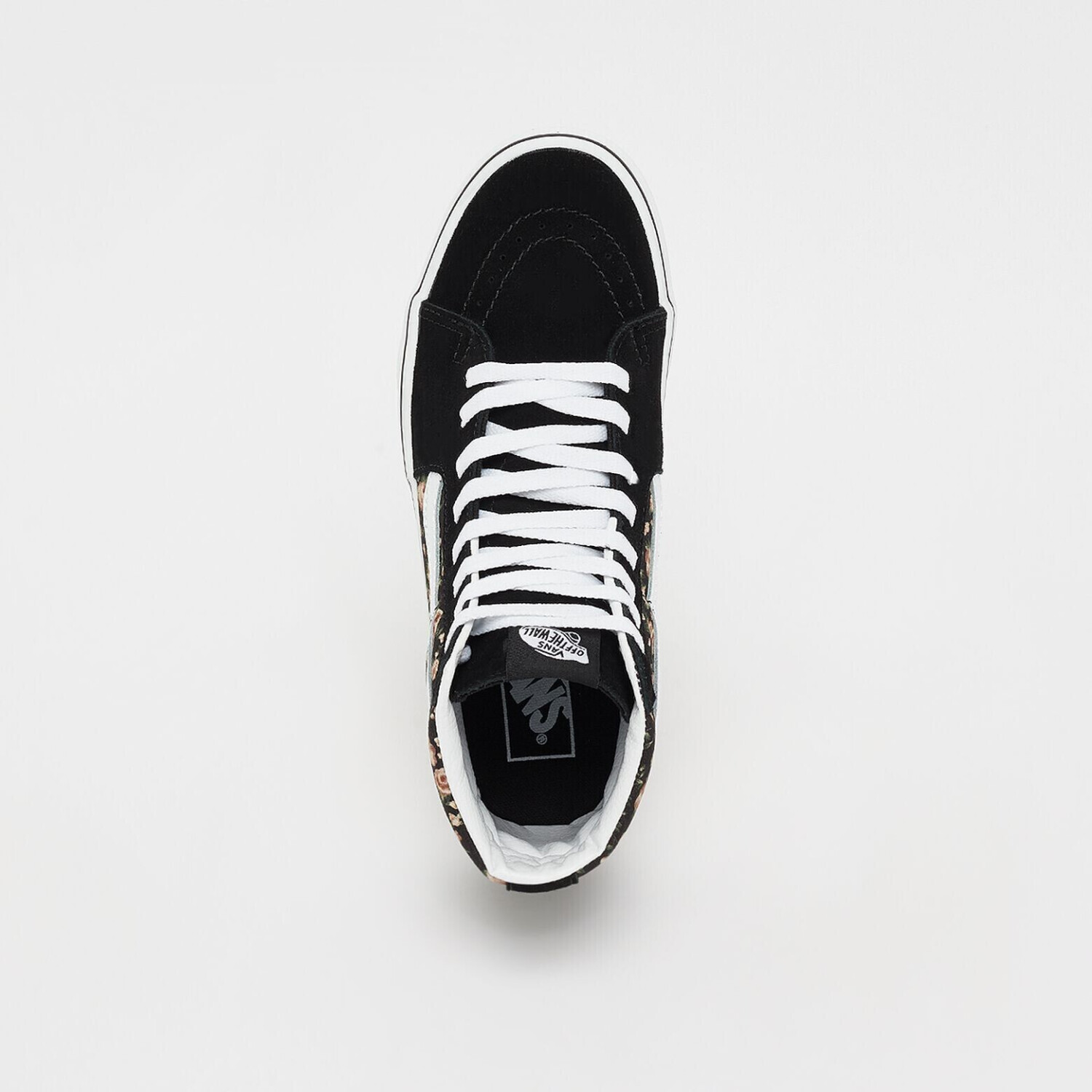 High top on sale vans with roses