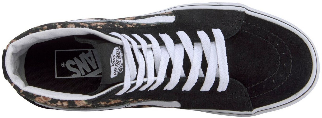 Vans nere deals basse con rose