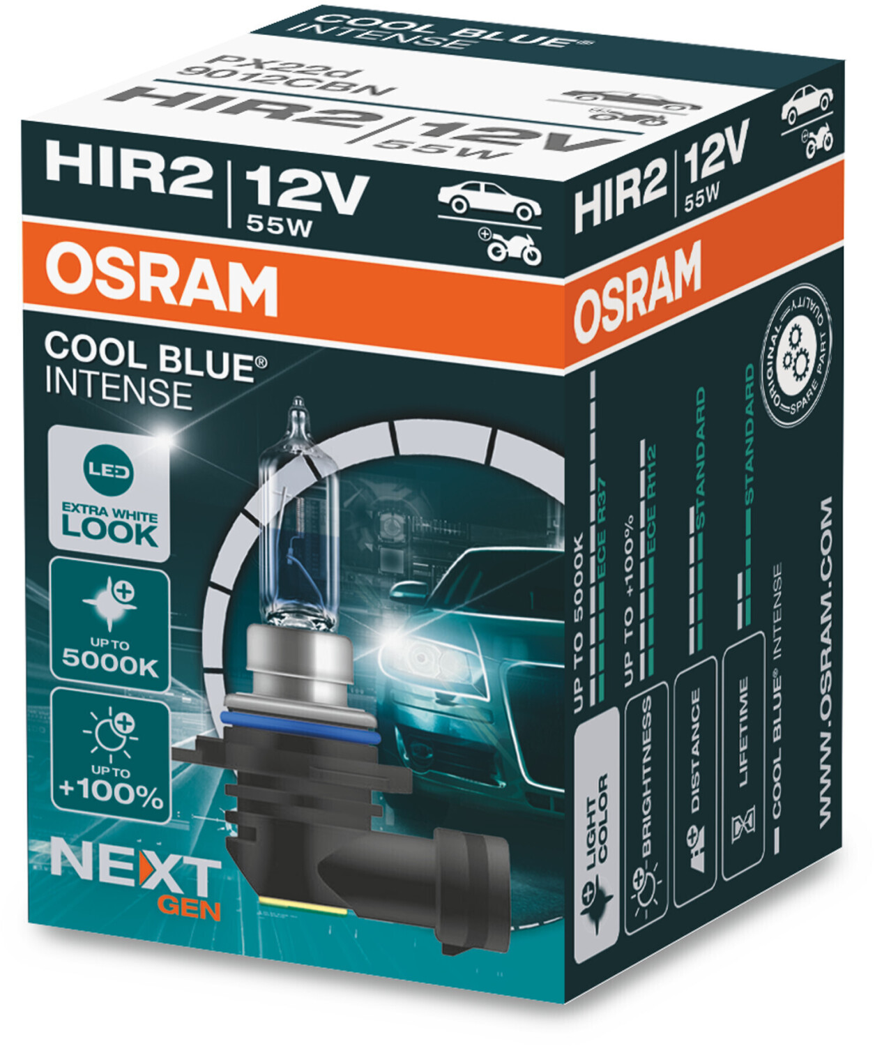 Osram Cool Blue Intense NextGen H4 12V 60/55W (64193CBN-01B) desde