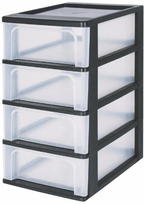 Iris Ohyama Organizer Chest Black (OCH-2004)
