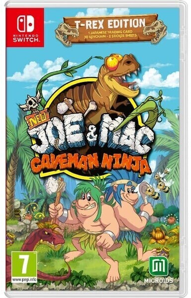 New Joe & Mac: Caveman Ninja - T-Rex Edition (Switch)