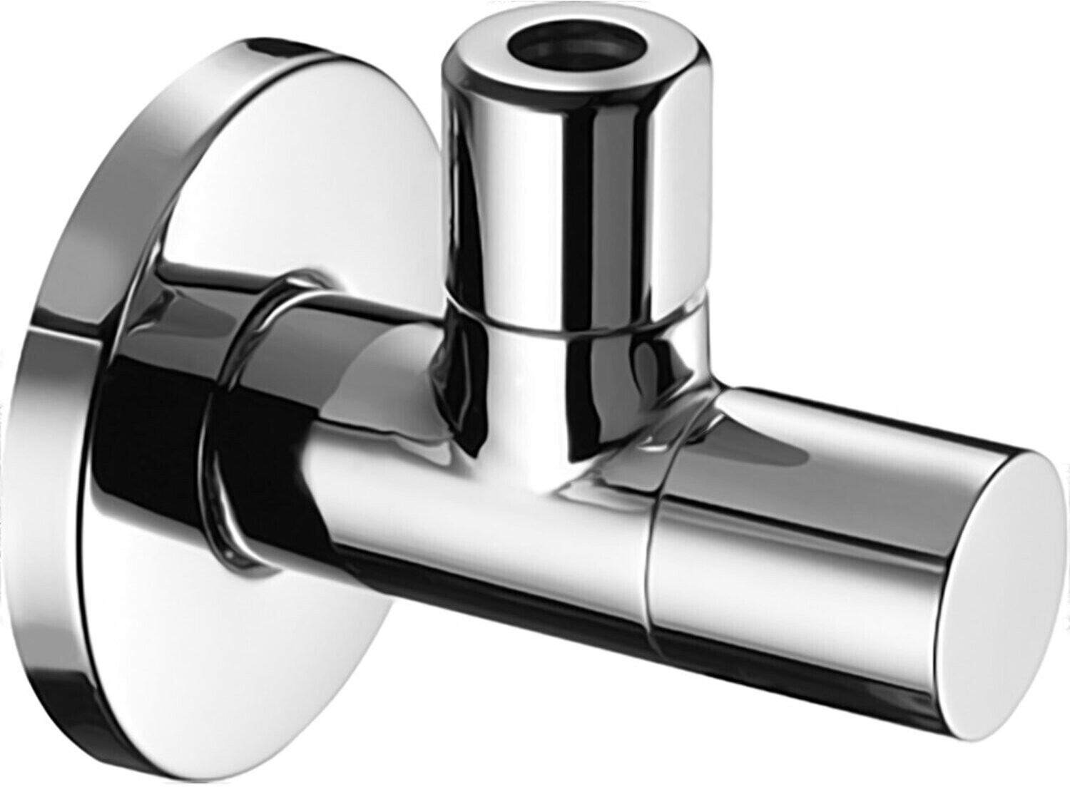 Schell Design-Eckventil mit Regulierfunktion STILE chrom 