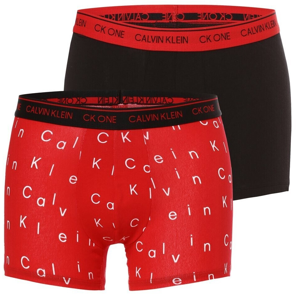 Calvin Klein Boxershorts Low Rise Trunk 2Pk 2-Pack Black/ Grey Sky (9C5)