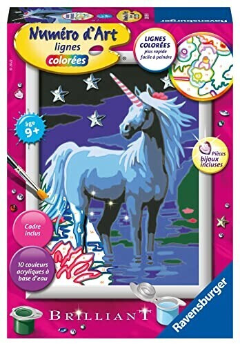 Ravensburger Numéro d'Art Licorne et étoiles - petit format