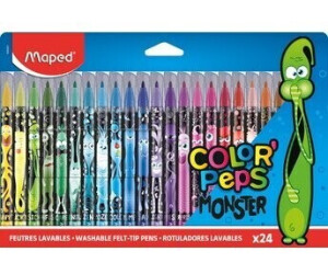 Maped 24 feutres enfant Color'Peps Monster au meilleur prix sur