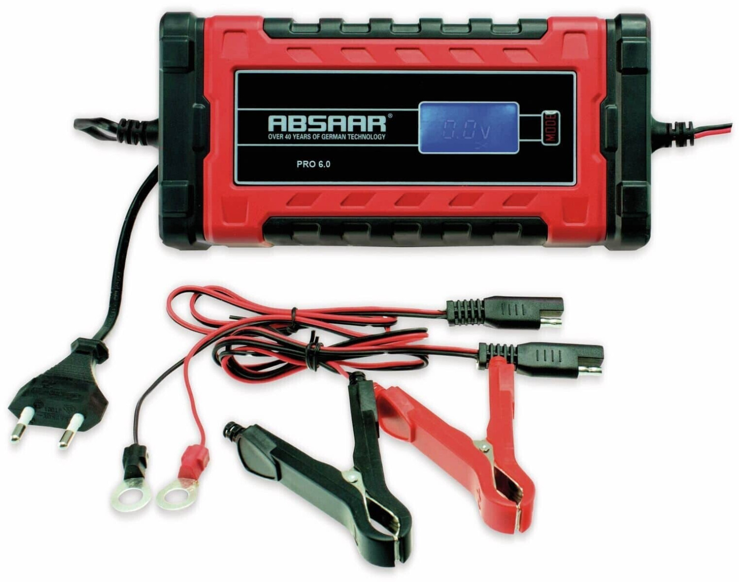 Absaar Pro Batterieladegerät, 6/12 V, Red, 6A AA 635676 : :  Elektronik & Foto