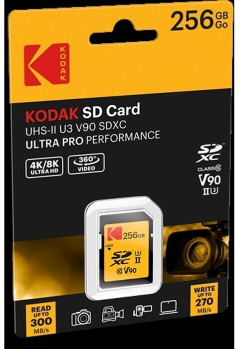 Kodak Ultra Pro UHS-II U3 V90 SDXC 256 Go