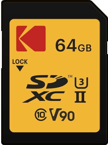 Kodak Ultra Pro UHS-II U3 V90 SDXC 64 Go