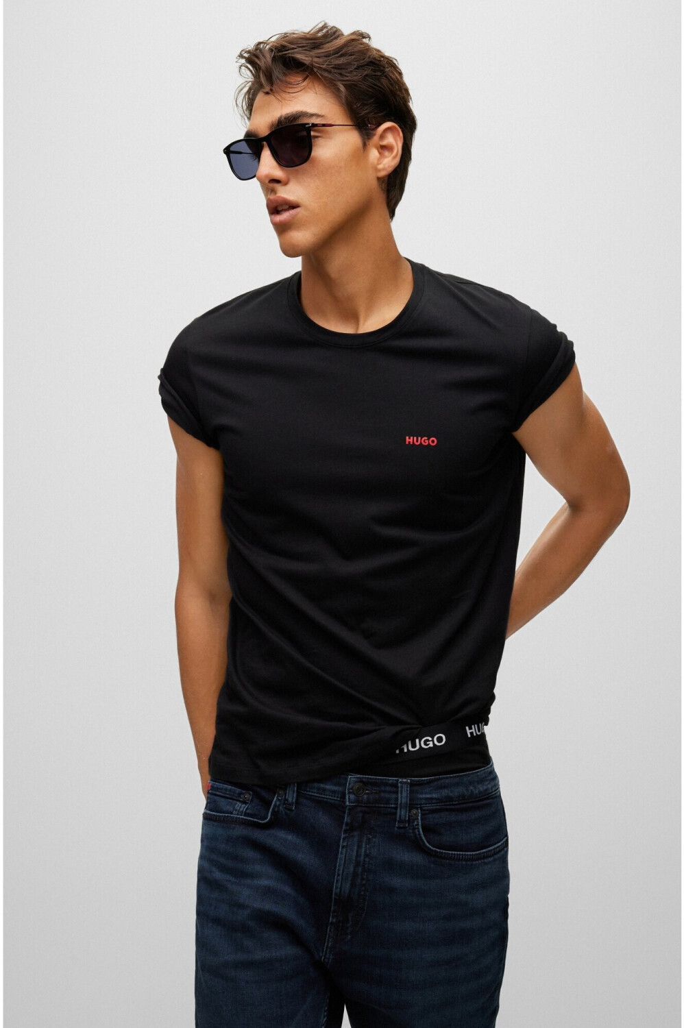 Hugo boss 3 cheap pack t shirt zalando