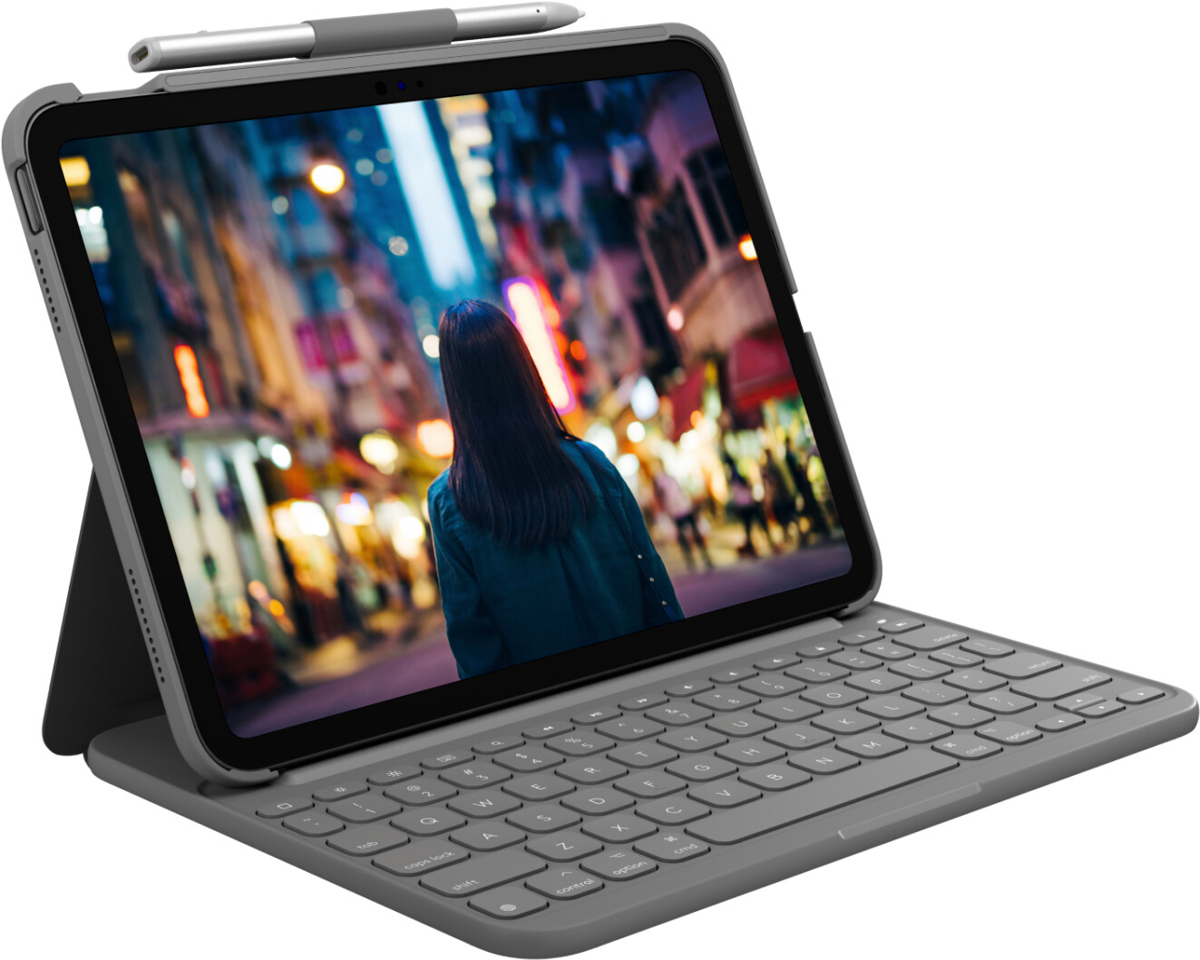 Logitech Slim Folio iPad (10th gen) gris Oxford (DE)