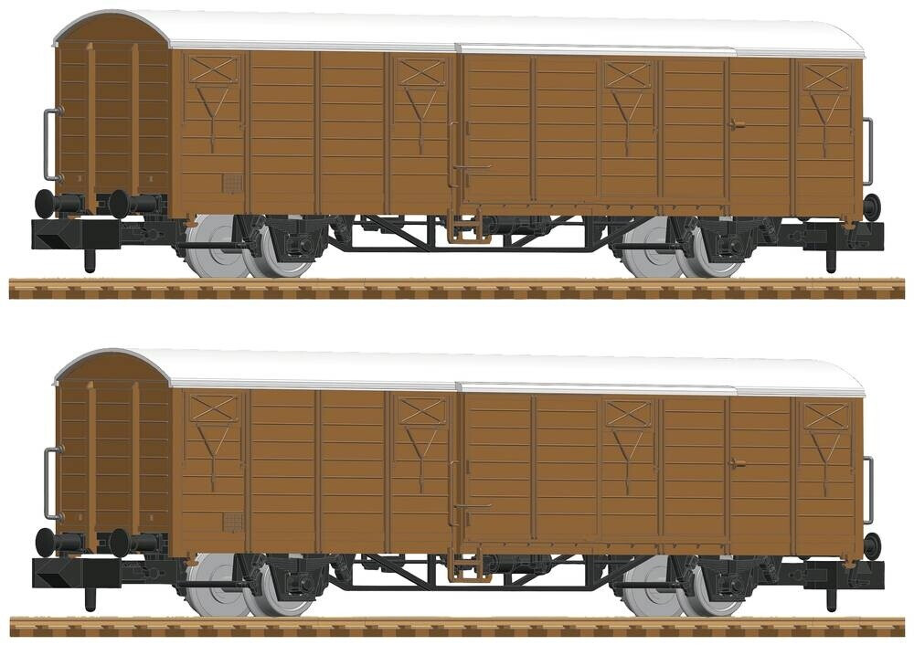 Fleischmann Coffret 2 pièces Wagon de marchandises couvert DB AG (826213)