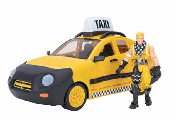 Photos - Action Figures / Transformers Jazwares Fornite Taxi Cab & Cabbie Figure 
