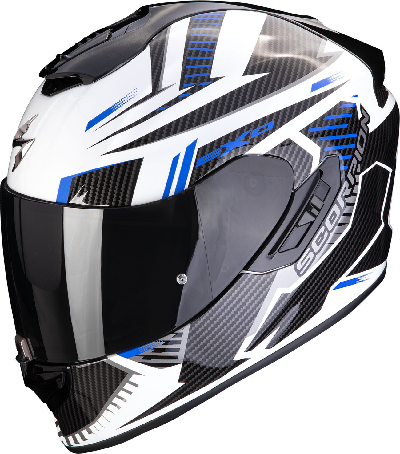 Scorpion Exo-1400 Evo Air Shell blanc/bleu/noir