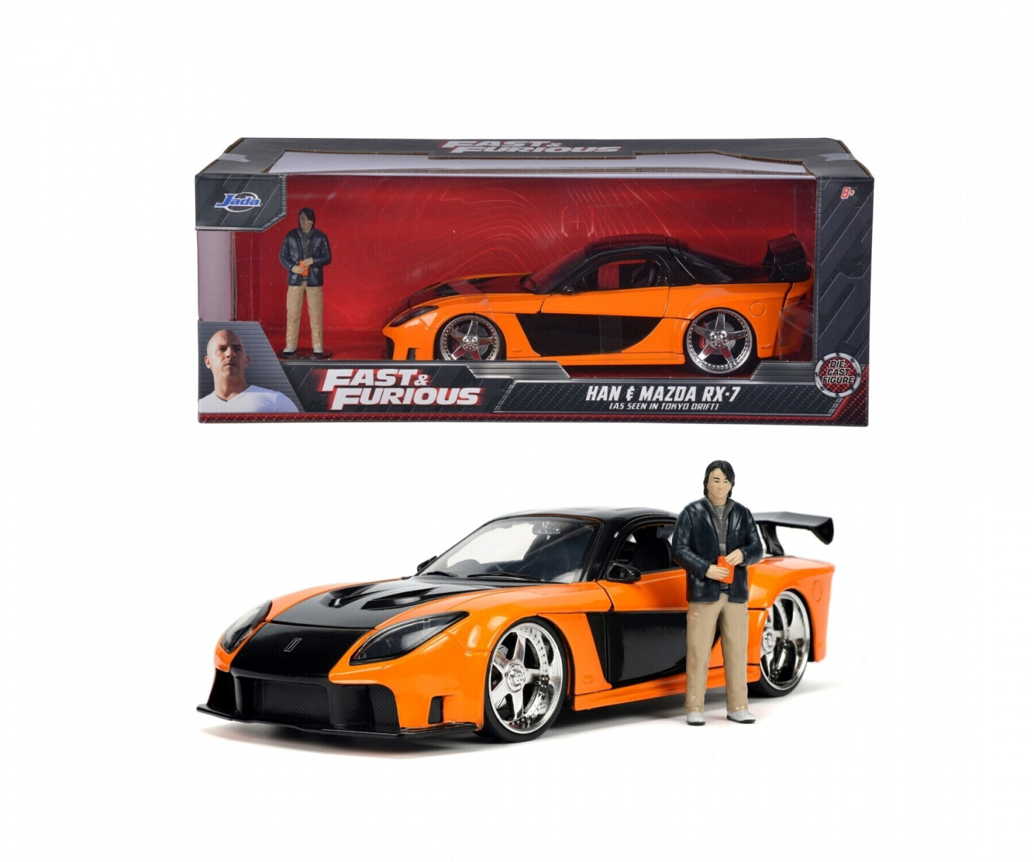 Jada Fast Furious Han 1997 Mazda RX7 1 24 Les Soldes arrivent le 8 janvier 2025 idealo