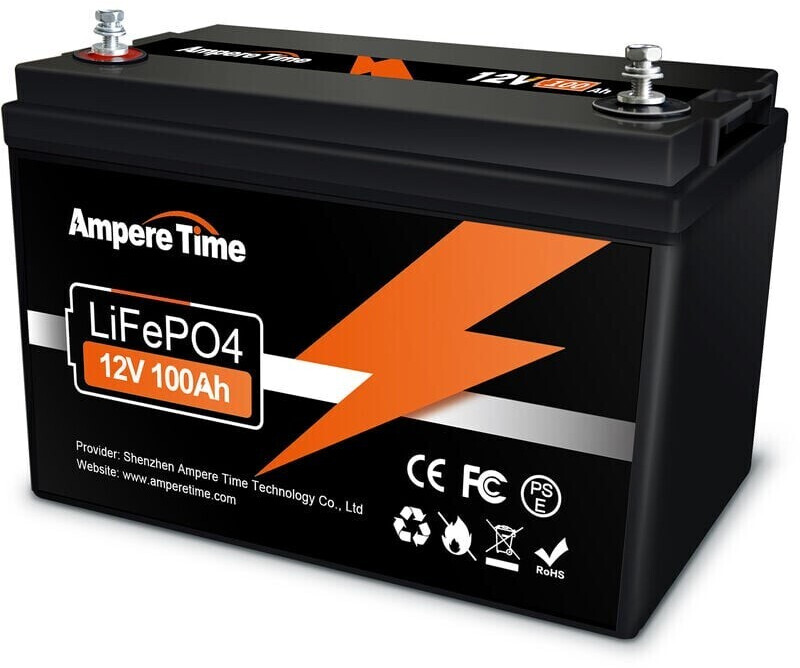 Ampere Time LiFePO4 Akku 12V 100Ah (A12V100-100) ab 229,98 €