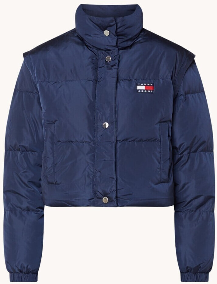 Tommy Hilfiger Tommy Jeans Badge Crop Vest Puffer navy blue