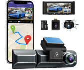 Dashcam Auto mit Vorne Hinten 4K/1080P, WiFi Autokamera mit Loop-Aufnahme,  APP Steuerung,170° Weitwinkel und Super Nachtsicht,WDR,G-Sensor