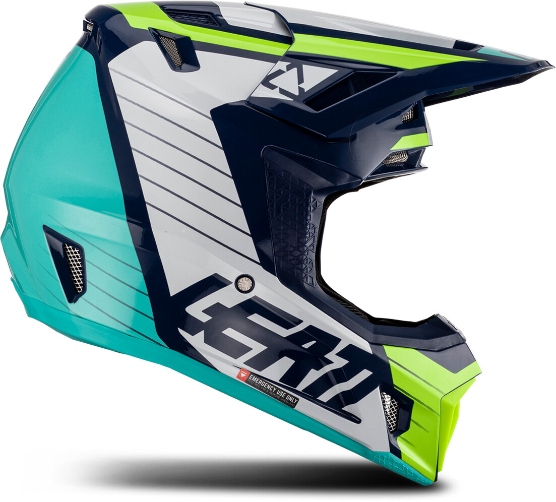 Leatt Motocross-Helm-Kit mit Brille Moto 7.5 V23 Citrus