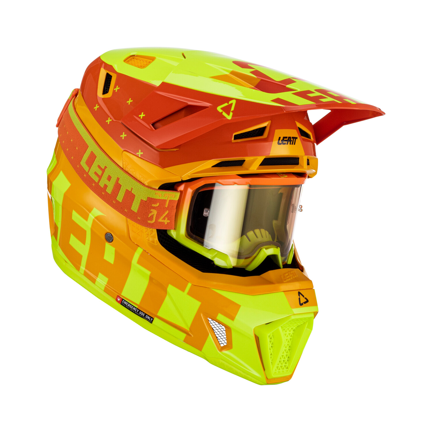 Leatt Kit Moto 7.5 V.23 with 4.5 goggles Citrus yellow/orange