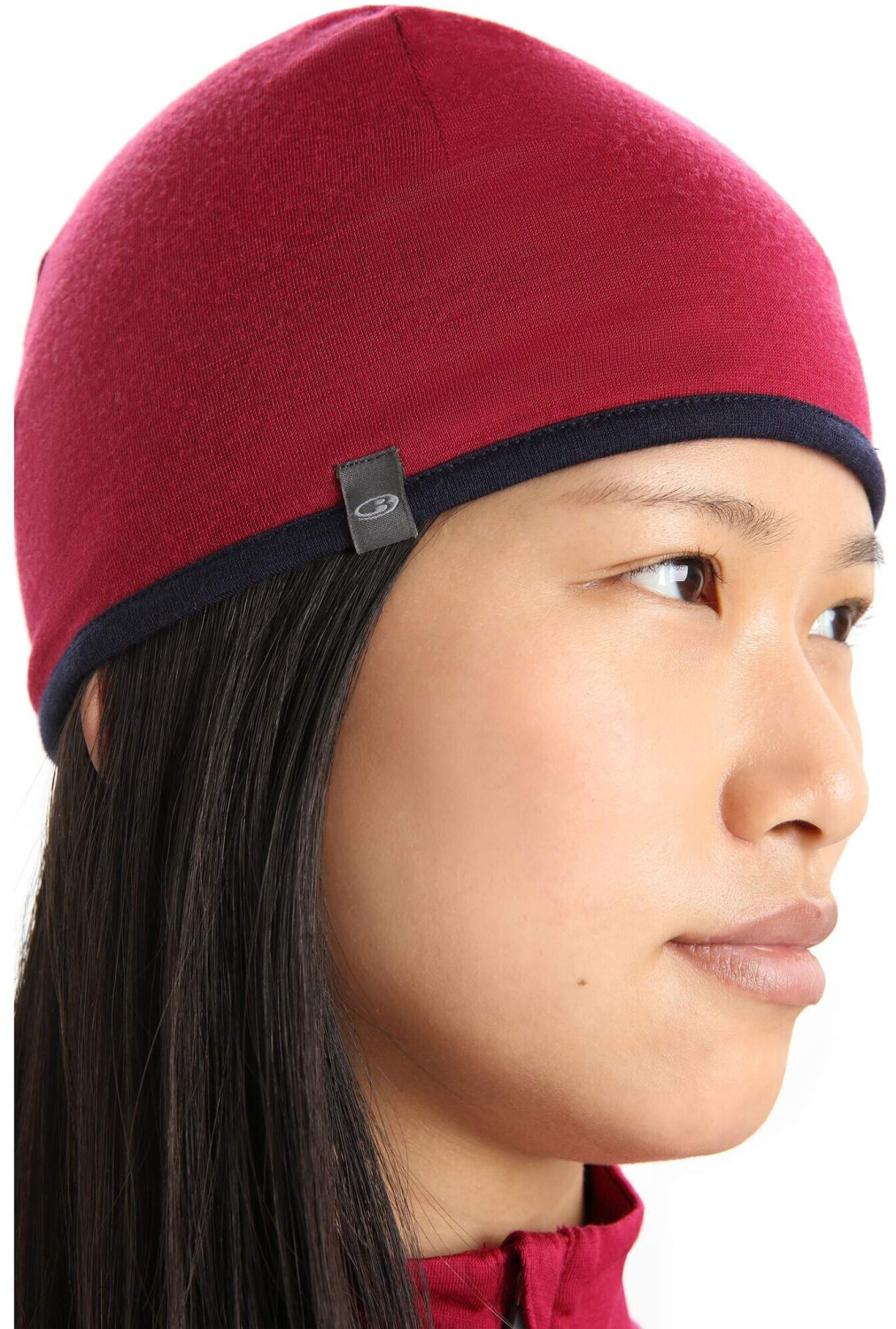Icebreaker Unisex Pocket Hat IBM200 Cherry Midnight Navy ab 20