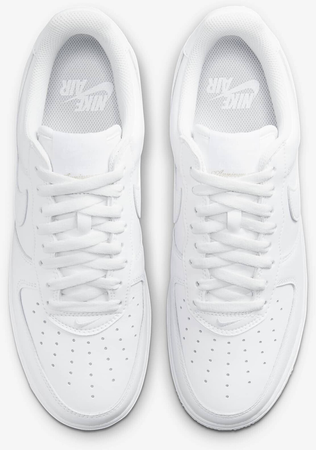Nike air shop force gold weiß