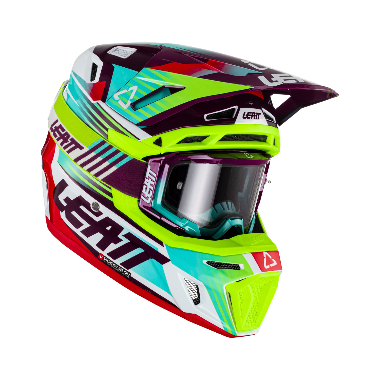 Leatt Kit Moto 8.5 V23 Composite with 5.5 goggles Neon