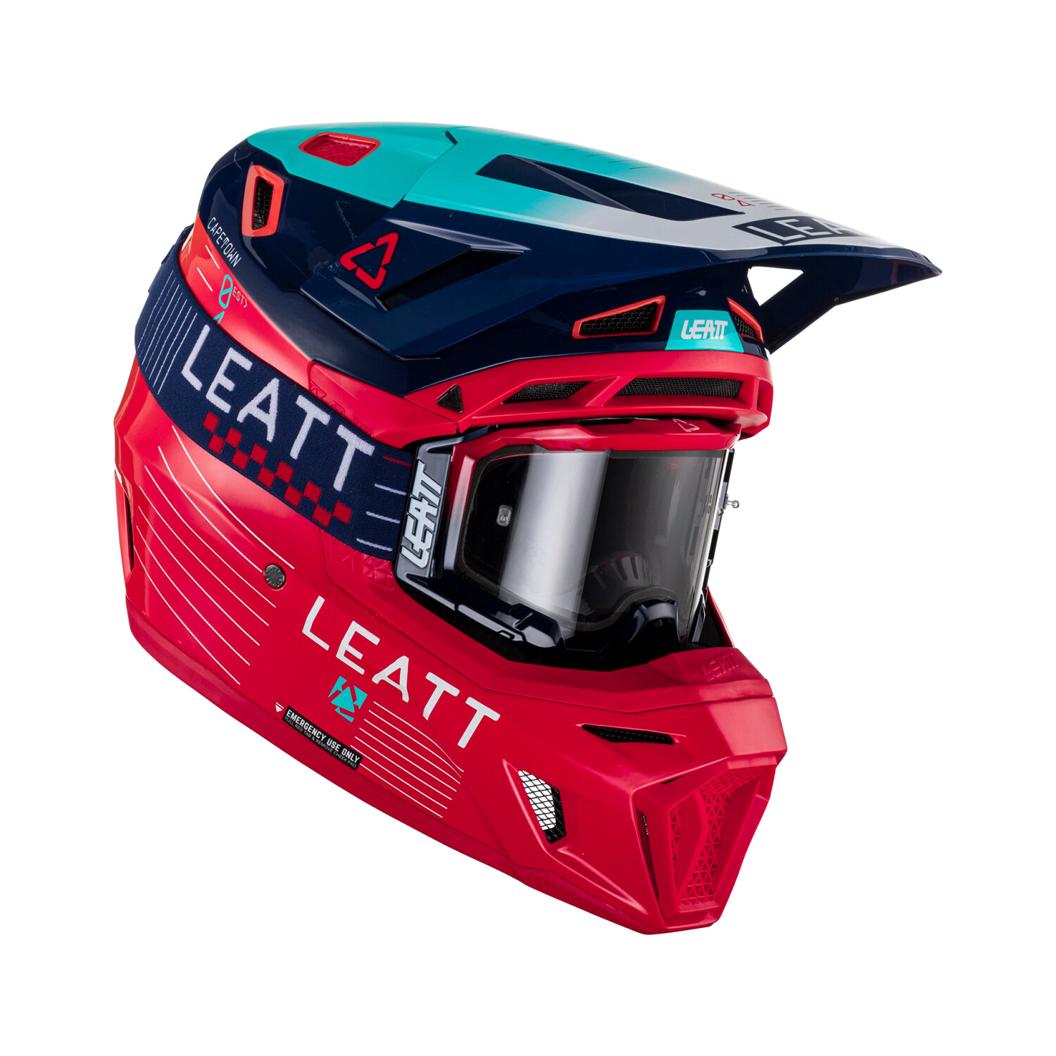 Leatt Kit Moto 8.5 V23 Composite with 5.5 goggles Red