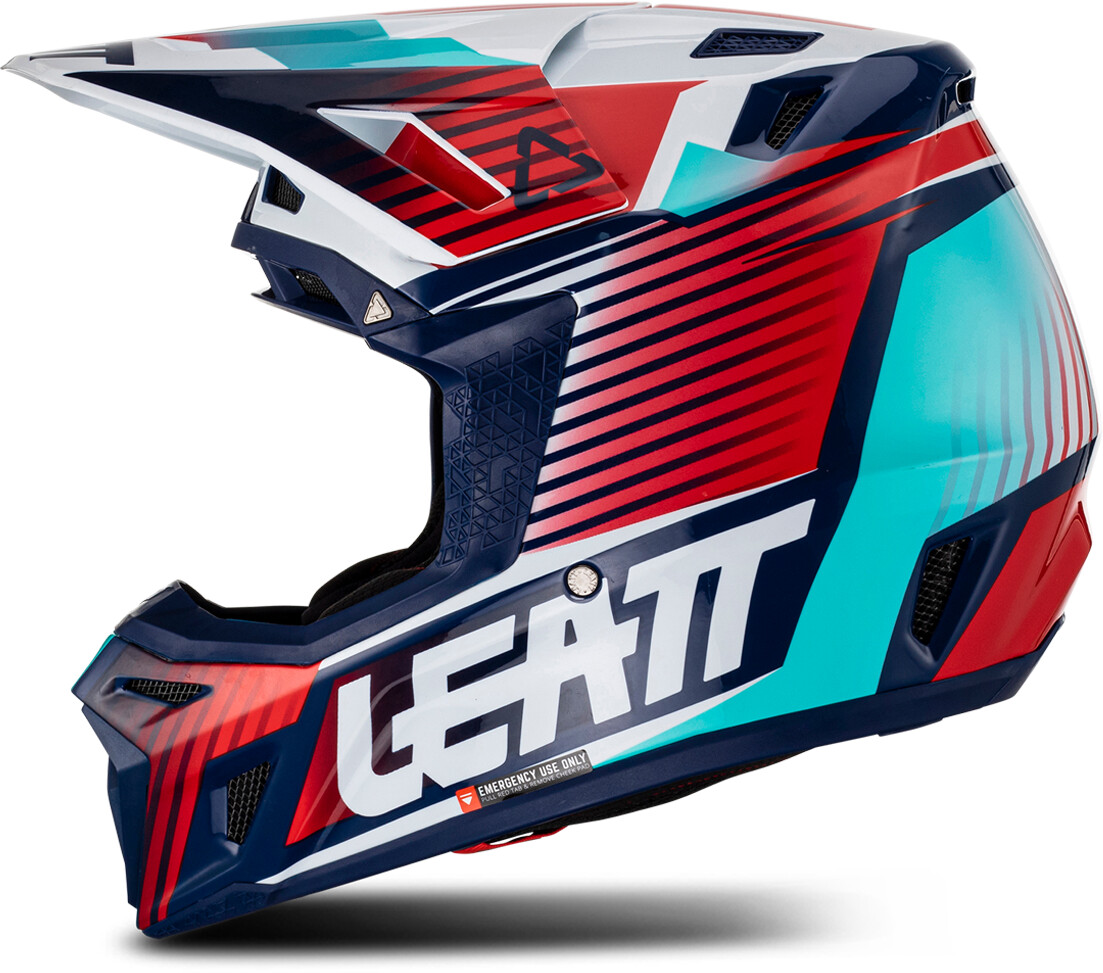 Leatt Kit Casco MX con Maschera Moto 8.5 V23 Metallic