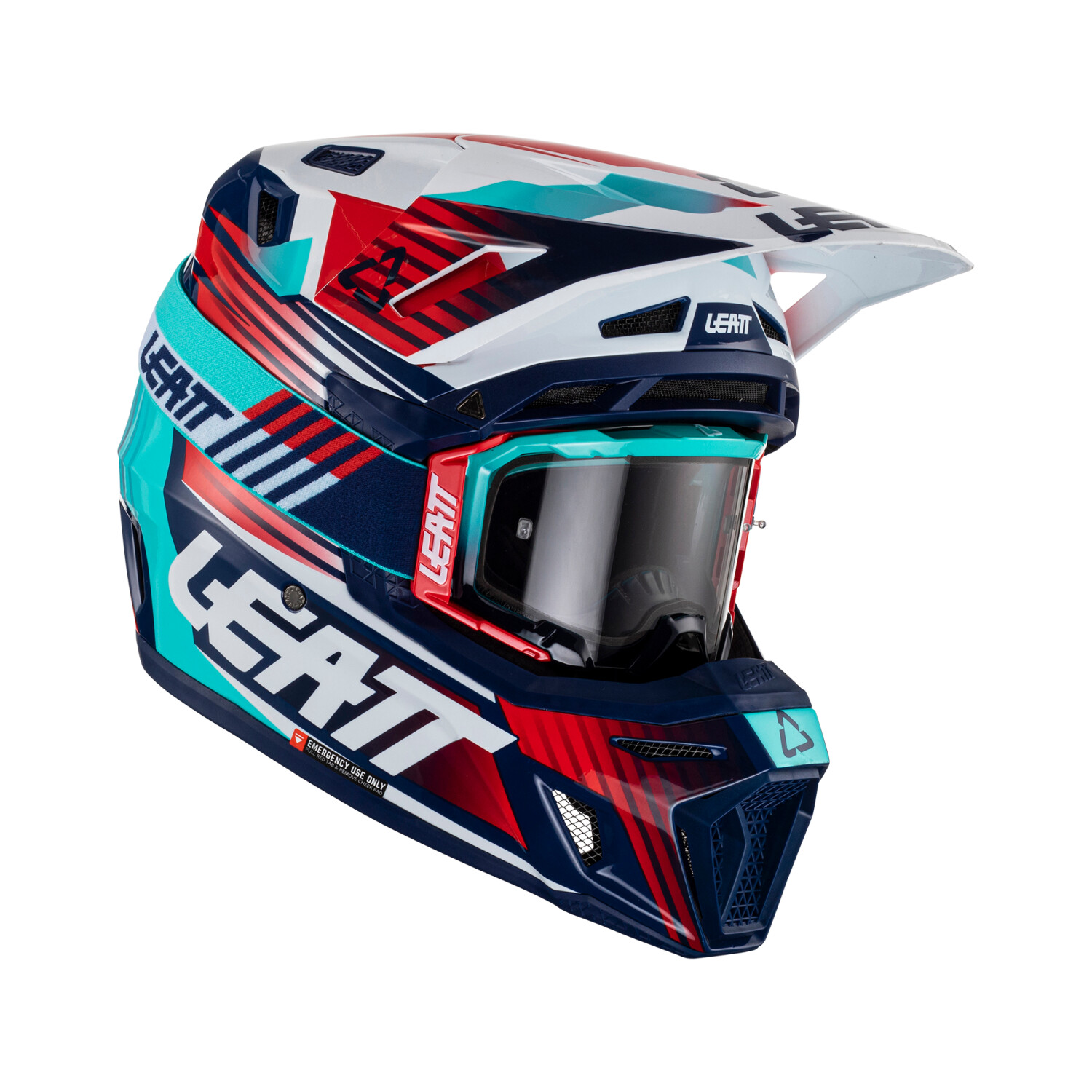 Leatt Kit Moto 8.5 V23 Composite with 5.5 goggles Royal