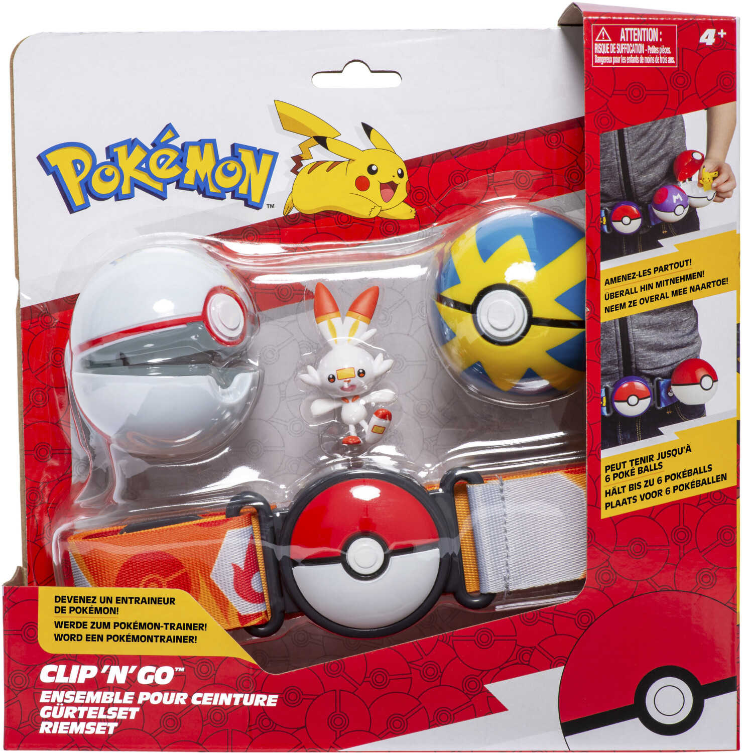 Pokémon Clip 'N' Go Hopplo Set - Mit Premierball