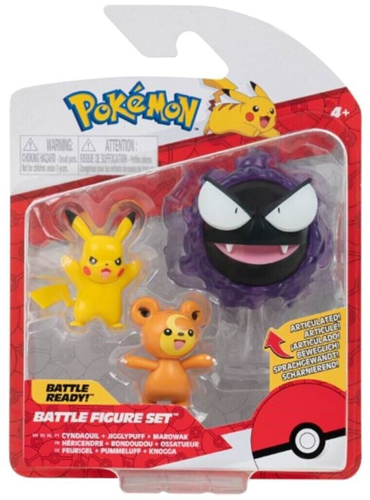 Jazwares Pokémon Battle figures Battle Ready Teddirusa, Pikachu