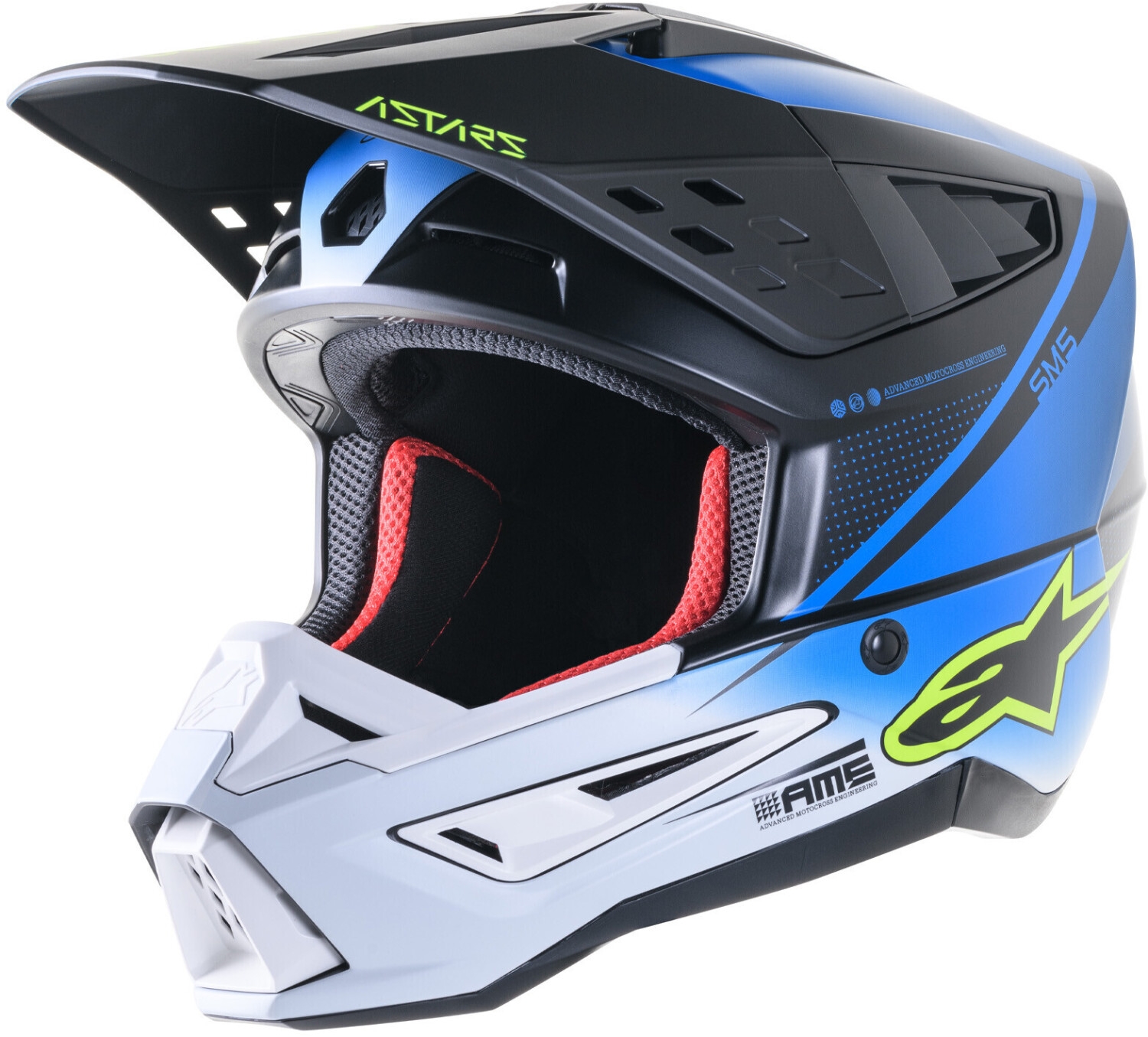 Alpinestars SM5 Action Visor - Fluro Orange/Cyan/Yellow - OS