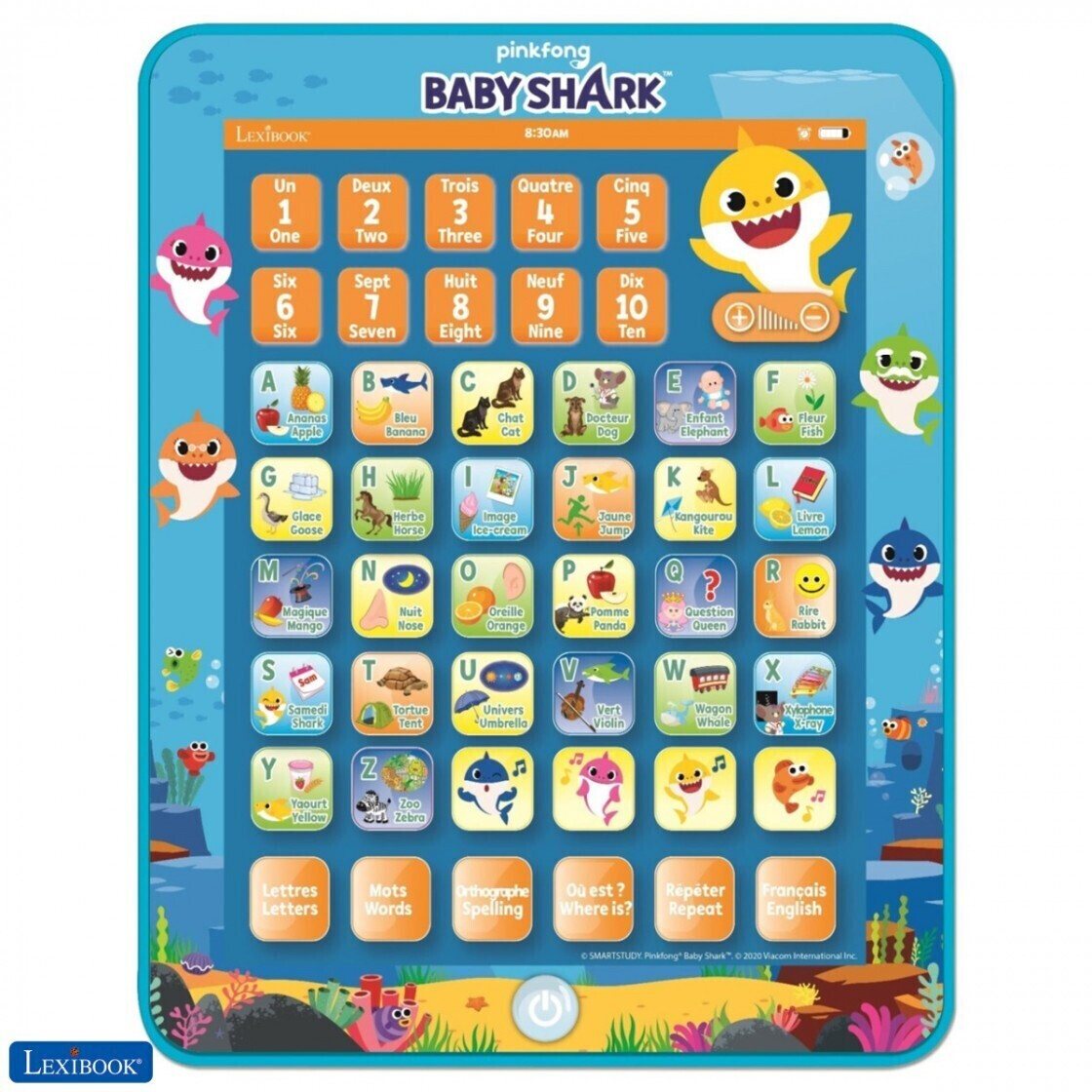 Lexibook Tablette éducative bilingue français/anglais Baby Shark au  meilleur prix sur