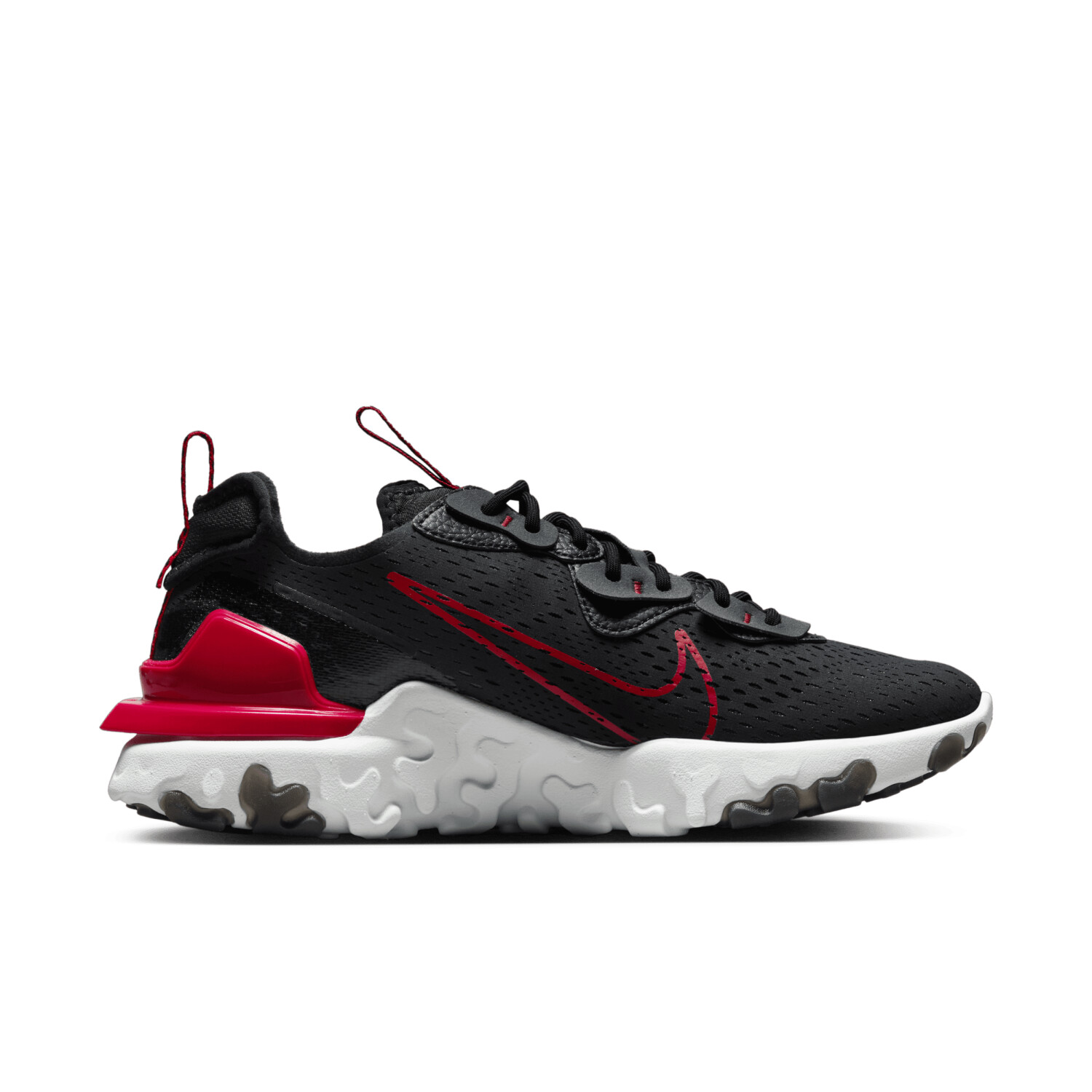 Buy Nike React Vision black university red iron grey white from